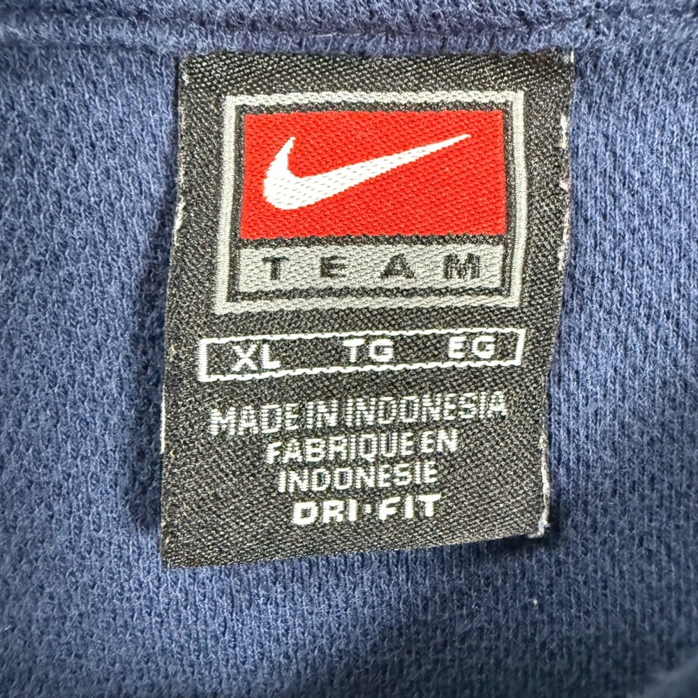Vintage Nike Team ESPN Polo Shirt Men's XL Blue Embroidered Logo Cotton Blend - Picture 6 of 8